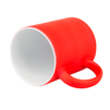 Rubber coated neon mug for engraving